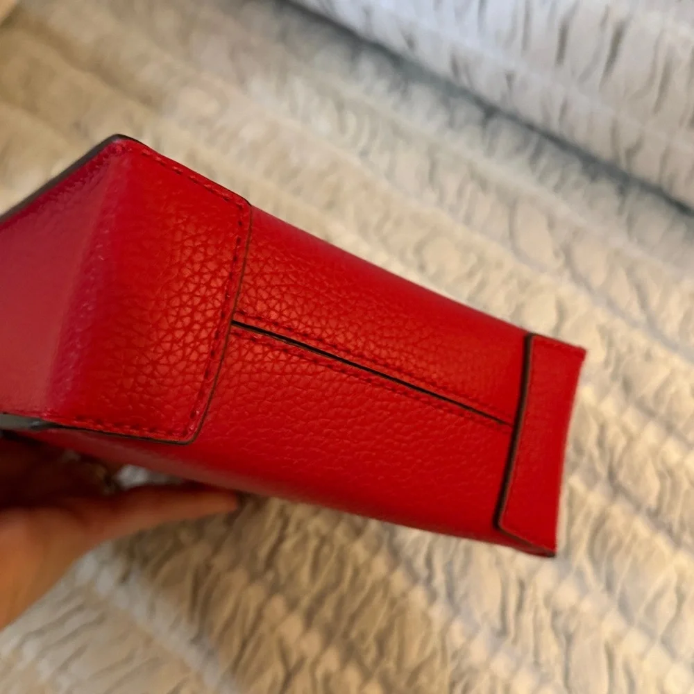 Michael Kors Bright Red Mini Shopper Crossbody bag-NWT